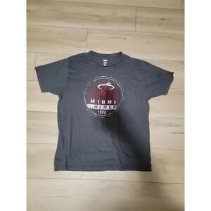 Miami Heat Gray Tee Mens Xlarge